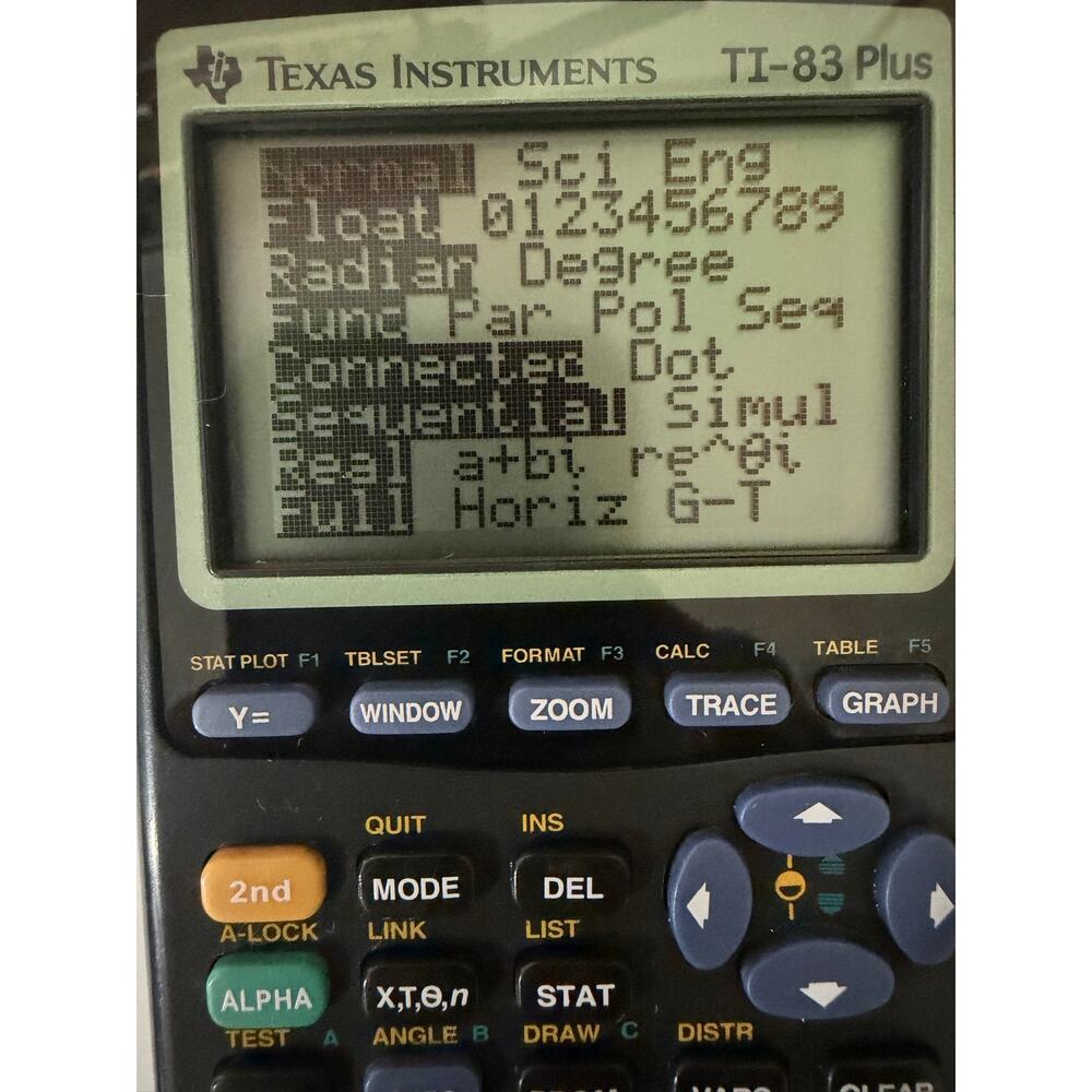 Texas Instruments TI-83 Plus Graphing Calculator Black Used Works With Cover - Picture 4 of 7